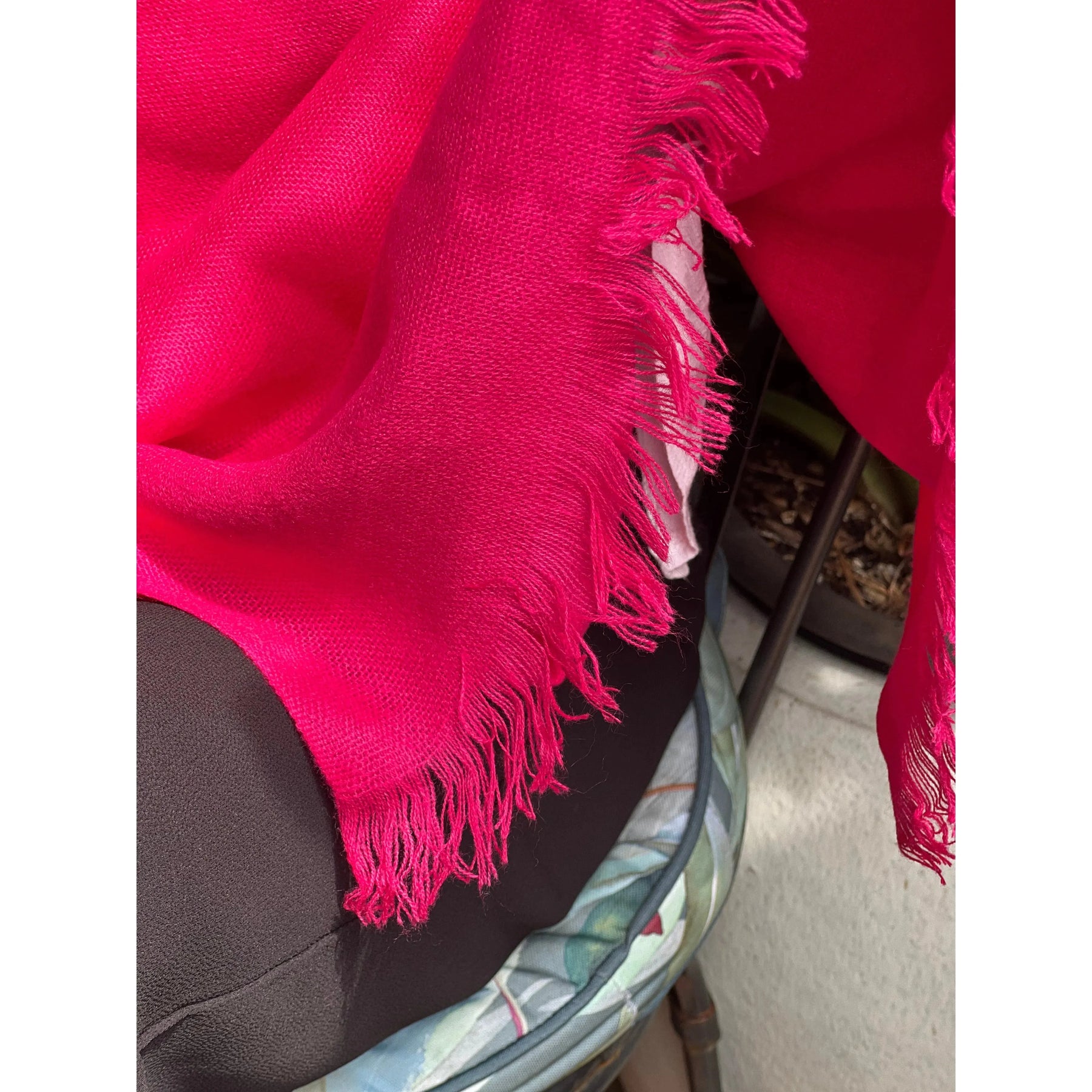 Cashmere Shawl - Hot Pink Fuchsia - Luxury Wrap