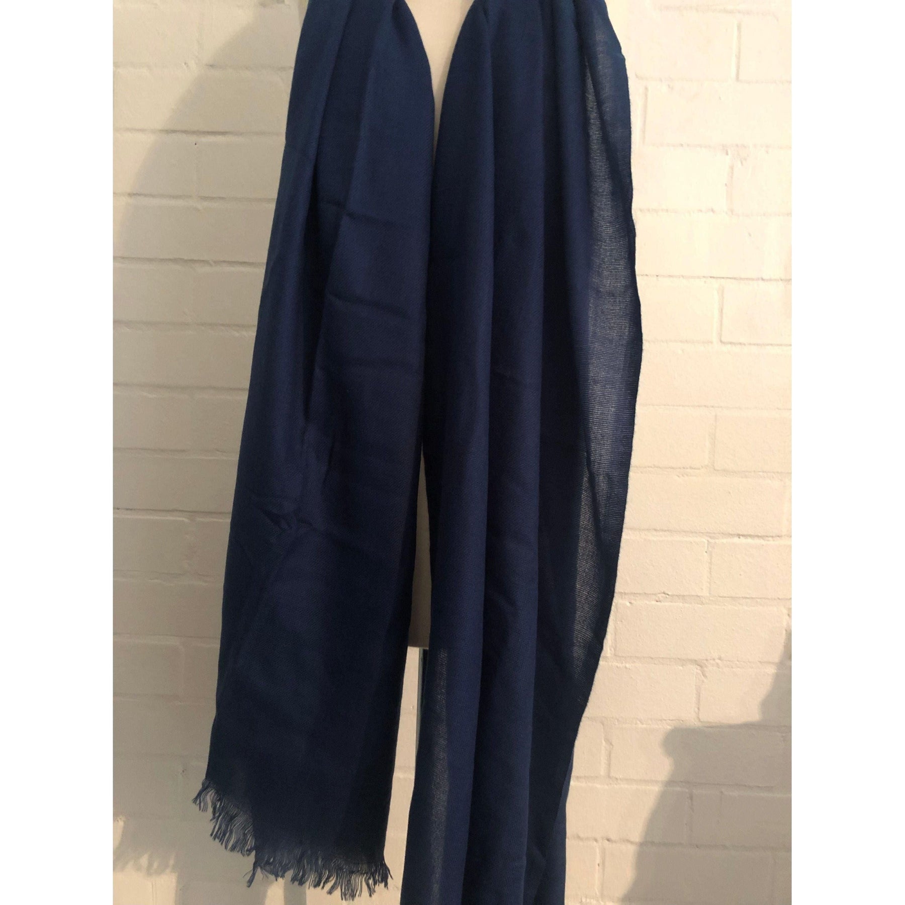 💥Pashmina Shawl -Dark Navy Blue - Pure Cashmere Luxury